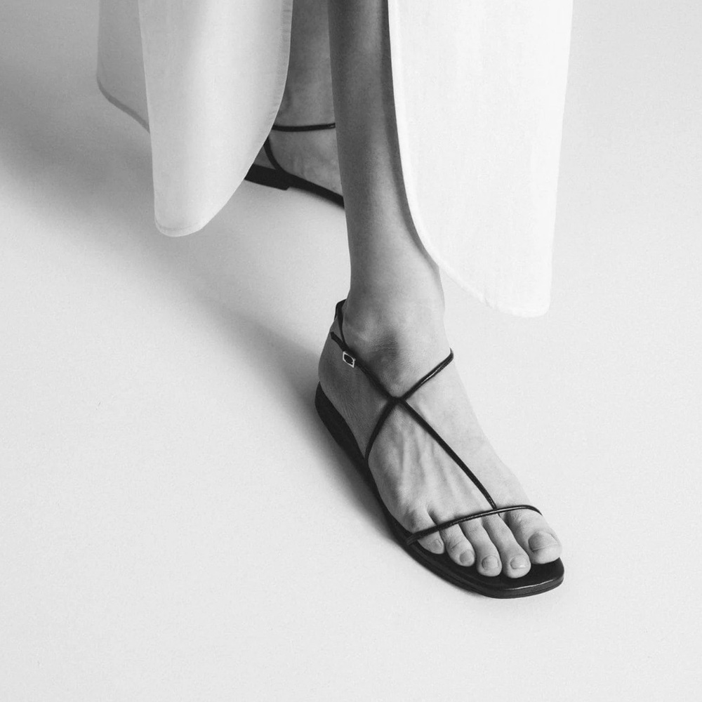 Essen evening sandal, black size 38